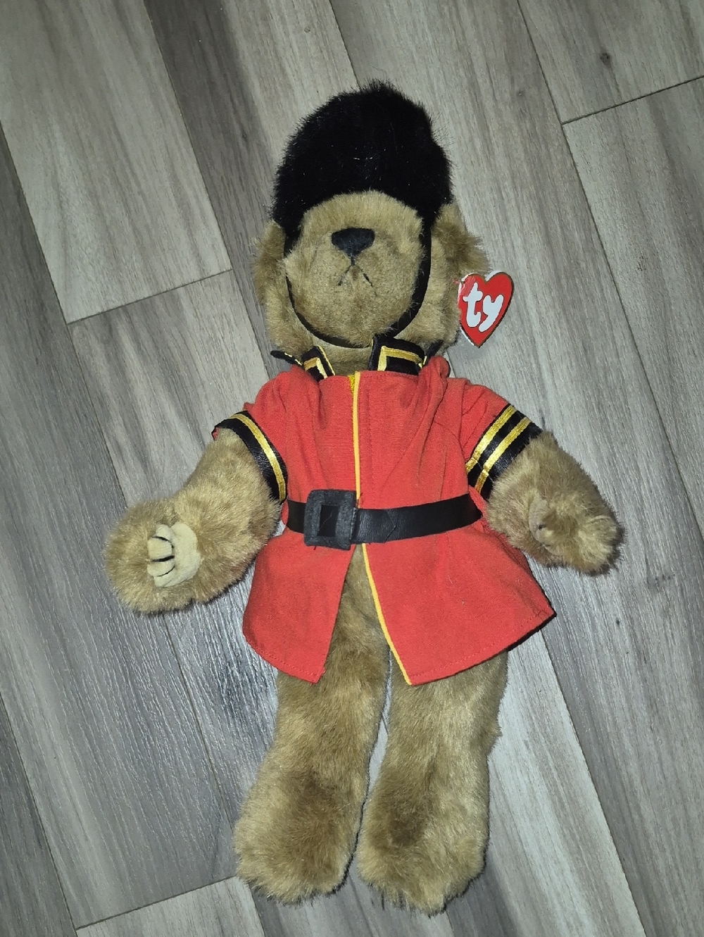Ty Vintage 1993 Attic Treasures Malcolm Royal Guard Bear..jointed